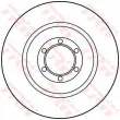 Jeu de 2 disques de frein arrière TRW DF1715 - Visuel 1