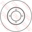Jeu de 2 disques de frein avant TRW DF2691 - Visuel 1