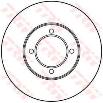 Jeu de 2 disques de frein avant TRW DF2691