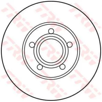 Jeu de 2 disques de frein avant TRW DF2692