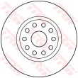Jeu de 2 disques de frein avant TRW DF2760 - Visuel 2