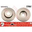Jeu de 2 disques de frein avant TRW DF4187S - Visuel 1