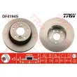 Jeu de 2 disques de frein avant TRW DF4194S - Visuel 1