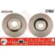 Jeu de 2 disques de frein avant TRW DF4219S - Visuel 1