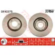 Jeu de 2 disques de frein avant TRW DF4237S - Visuel 1