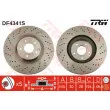 Jeu de 2 disques de frein avant TRW DF4341S - Visuel 1