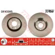Jeu de 2 disques de frein avant TRW DF4358S - Visuel 1