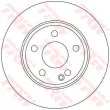 Jeu de 2 disques de frein avant TRW DF4393 - Visuel 2