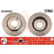 Jeu de 2 disques de frein avant TRW DF4836S - Visuel 1