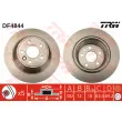 Jeu de 2 disques de frein arrière TRW DF4844 - Visuel 1