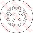 Jeu de 2 disques de frein arrière TRW DF4848 - Visuel 2
