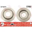 Jeu de 2 disques de frein avant TRW DF4870 - Visuel 1