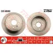 Jeu de 2 disques de frein arrière TRW DF4880 - Visuel 1