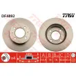 Jeu de 2 disques de frein avant TRW DF4892 - Visuel 1
