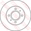 Jeu de 2 disques de frein avant TRW DF4892 - Visuel 2