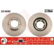 Jeu de 2 disques de frein avant TRW DF4896 - Visuel 1
