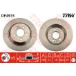 Jeu de 2 disques de frein arrière TRW DF4915 - Visuel 1