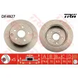 Jeu de 2 disques de frein arrière TRW DF4927 - Visuel 1