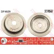 Jeu de 2 disques de frein arrière TRW DF4929 - Visuel 1