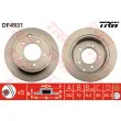Jeu de 2 disques de frein arrière TRW DF4931 - Visuel 1