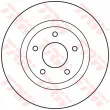 Jeu de 2 disques de frein avant TRW DF4932 - Visuel 2