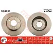 Jeu de 2 disques de frein avant TRW DF4933 - Visuel 1