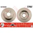 Jeu de 2 disques de frein arrière TRW DF4948 - Visuel 1