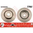 Jeu de 2 disques de frein avant TRW DF4949S - Visuel 1