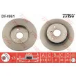Jeu de 2 disques de frein avant TRW DF4961 - Visuel 1