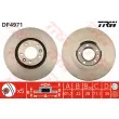 Jeu de 2 disques de frein arrière TRW DF4971 - Visuel 1