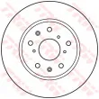 Jeu de 2 disques de frein avant TRW DF4975 - Visuel 2