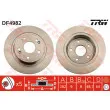 Jeu de 2 disques de frein arrière TRW DF4982 - Visuel 1