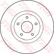 Jeu de 2 disques de frein avant TRW DF4989S - Visuel 2
