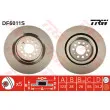 Jeu de 2 disques de frein avant TRW DF6011S - Visuel 1