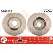 Jeu de 2 disques de frein avant TRW DF6015S - Visuel 1