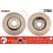 Jeu de 2 disques de frein arrière TRW DF6021 - Visuel 1