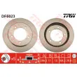 Jeu de 2 disques de frein avant TRW DF6023 - Visuel 1
