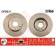 Jeu de 2 disques de frein avant TRW DF6031 - Visuel 1