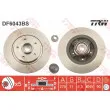 Jeu de 2 disques de frein arrière TRW DF6043BS - Visuel 1