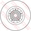 Jeu de 2 disques de frein arrière TRW DF6043BS - Visuel 2