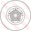 Jeu de 2 disques de frein arrière TRW DF6044BS - Visuel 2