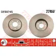 Jeu de 2 disques de frein avant TRW DF6074S - Visuel 1