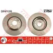 Jeu de 2 disques de frein avant TRW DF6113S - Visuel 1