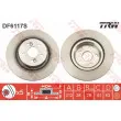 Jeu de 2 disques de frein avant TRW DF6117S - Visuel 1