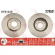 Jeu de 2 disques de frein avant TRW DF6124S - Visuel 1