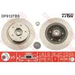Jeu de 2 disques de frein arrière TRW DF6127BS - Visuel 1