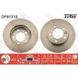Jeu de 2 disques de frein avant TRW DF6131S - Visuel 1