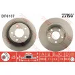Jeu de 2 disques de frein arrière TRW DF6137 - Visuel 1