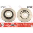 Jeu de 2 disques de frein arrière TRW DF6173 - Visuel 1