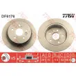 Jeu de 2 disques de frein arrière TRW DF6176 - Visuel 1